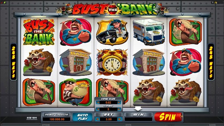 bust the bank slot microgaming