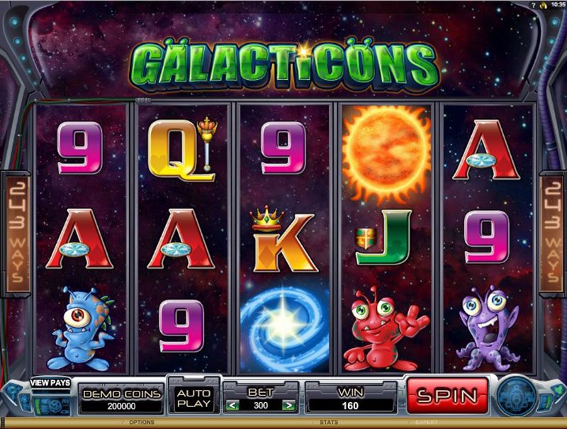 galacticons slot microgaming